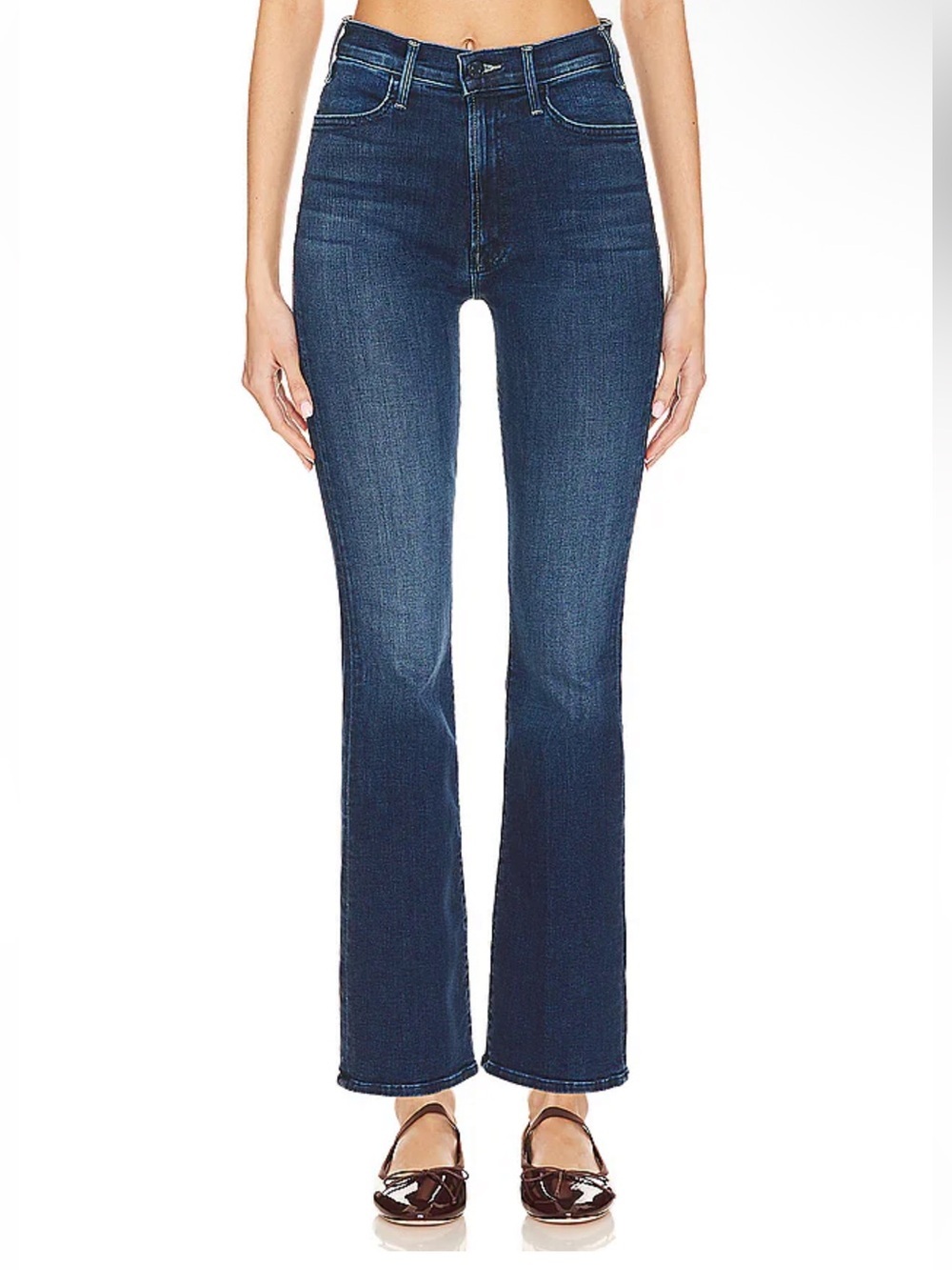 NWOT MOTHER Denim The Hustler Ankle Flare Jeans – Heirloom Blue